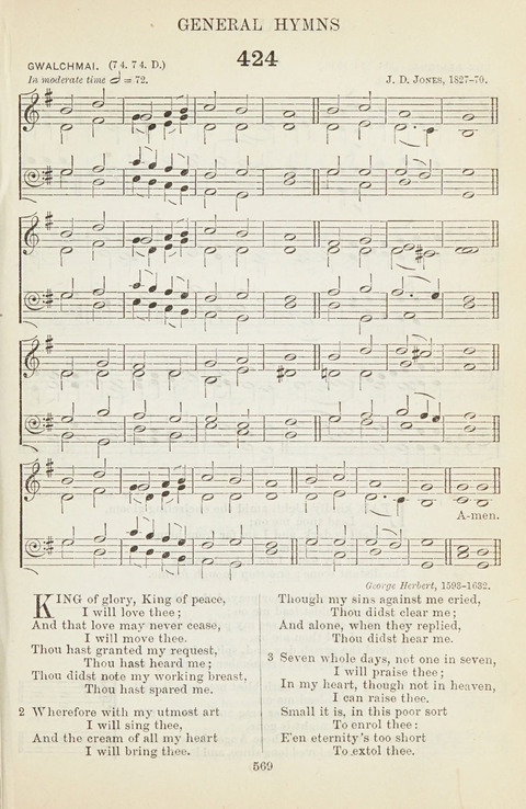 The English Hymnal: with tunes page 569