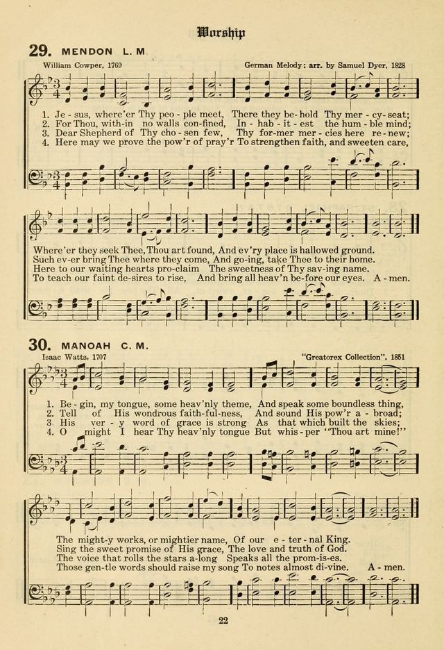 The Evangelical Hymnal page 24