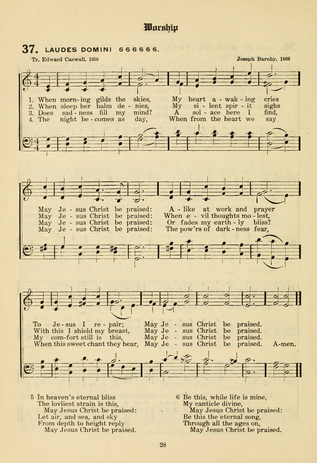 The Evangelical Hymnal page 30