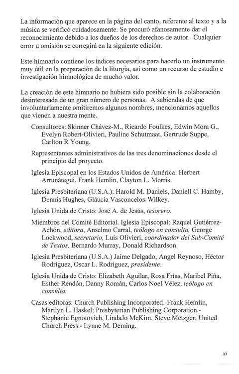 El Himnario page ix