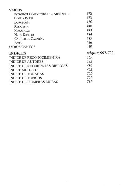 El Himnario page v
