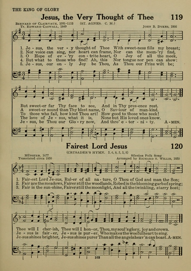 Elmhurst Hymnal: and orders of worship for the Sunday school, young people