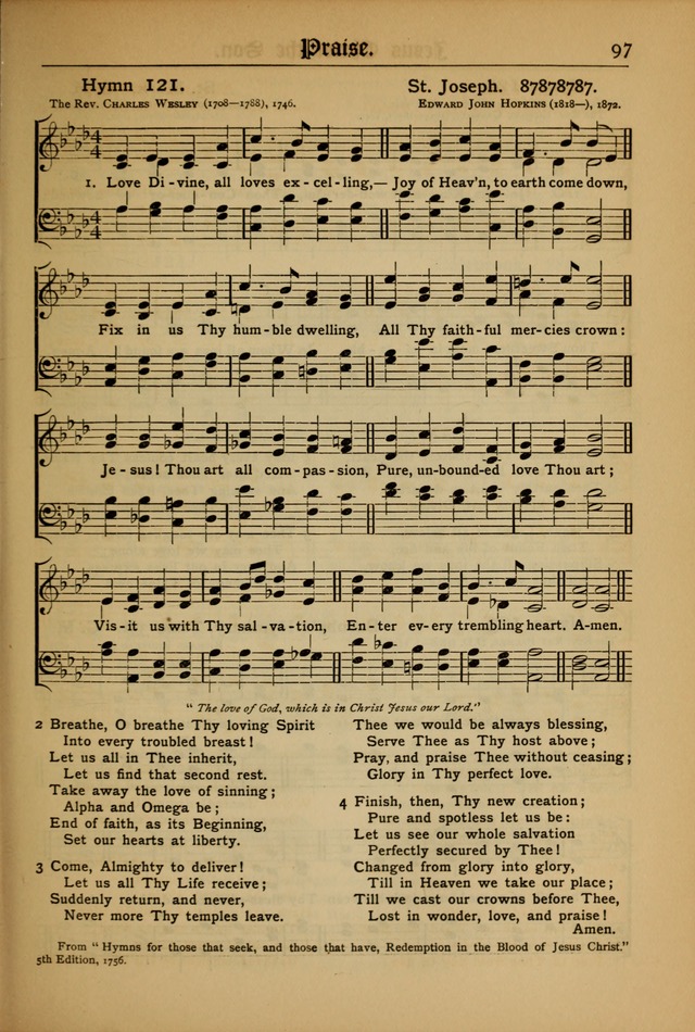 The Evangelical Hymnal with Tunes page 99