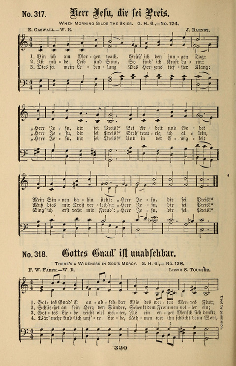Evangeliums-Lieder 1 und 2: (Gospel Hymns) mit deutschen Kernliedern page 320