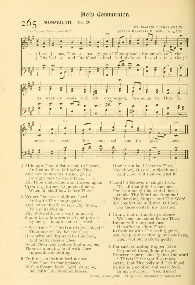 Evangelical Lutheran hymnal: with music page 295