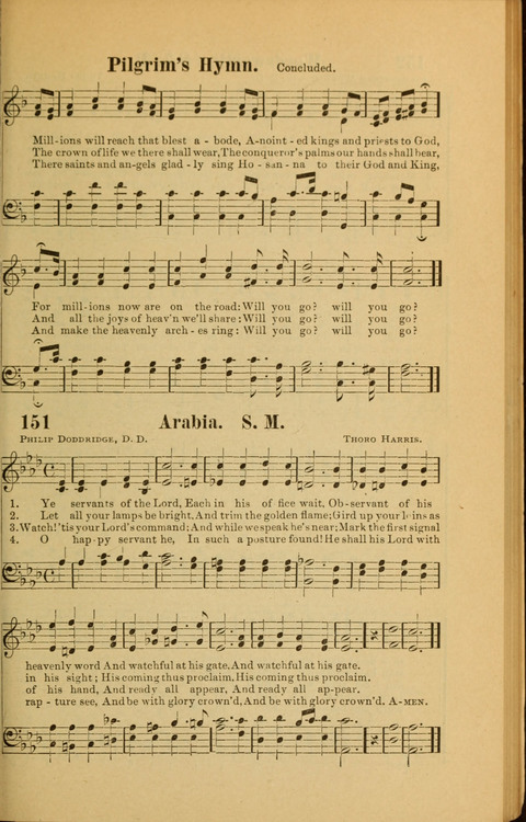 Echoes of Paradise: a choice collection of Christian hymns suitable for Sabbath schools and all other departments of religious work page 149