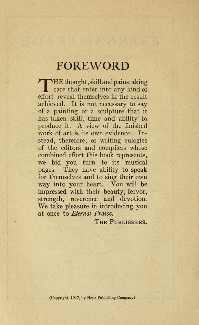 Eternal Praise: for the Church and Sunday School page 9