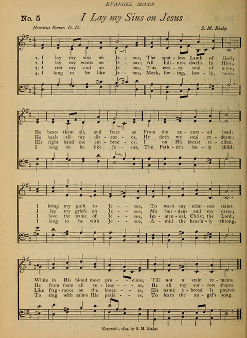Evangel Songs: words and music, suitable for all services of sacred song page 4
