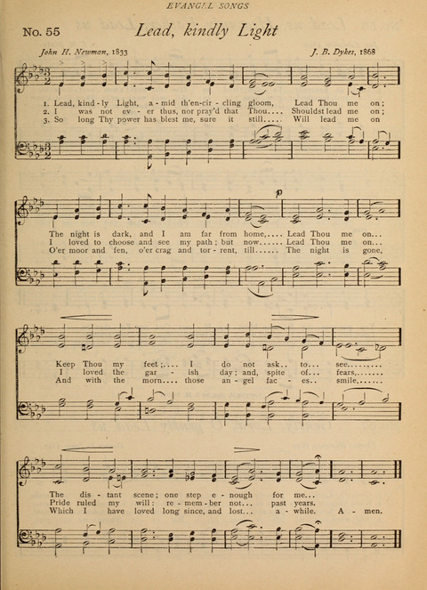 Evangel Songs: words and music, suitable for all services of sacred song page 45