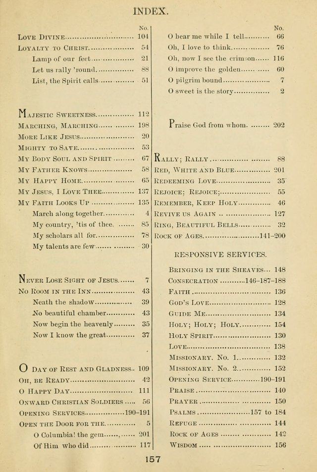 Excellent Songs: for the Church and Sunday School page 155