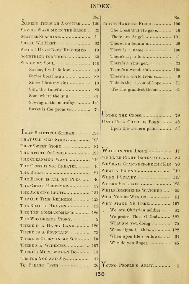 Excellent Songs: for the Church and Sunday School page 156