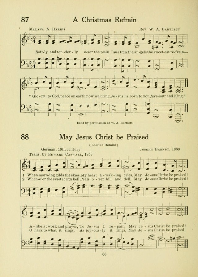 A First Book in Hymns and Worship page 68