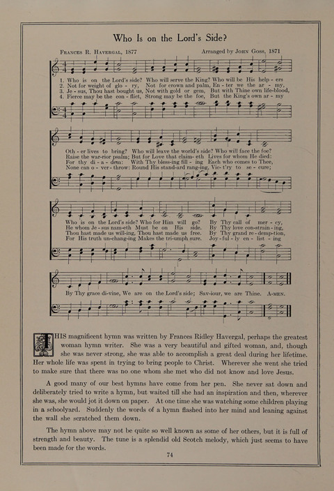 Famous Hymns: with stories and pictures page 74