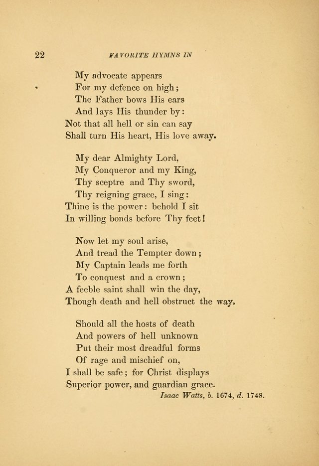 Favorite Hymns: in their original form page 22