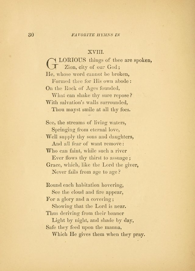 Favorite Hymns: in their original form page 30