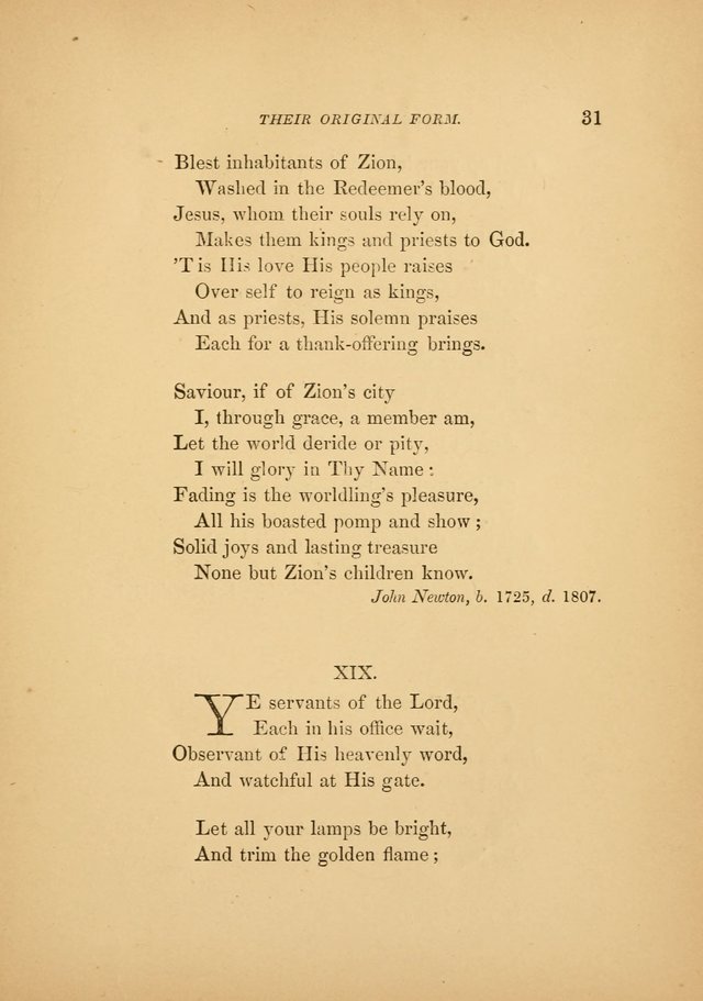 Favorite Hymns: in their original form page 31