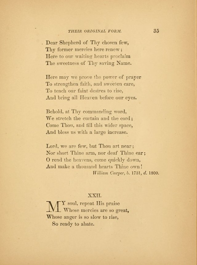 Favorite Hymns: in their original form page 35