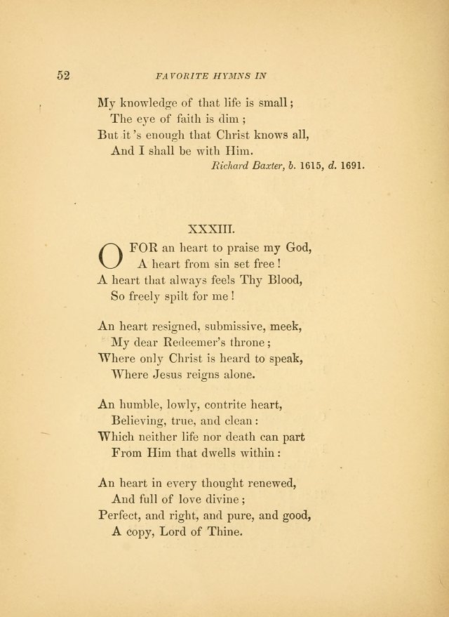 Favorite Hymns: in their original form page 52