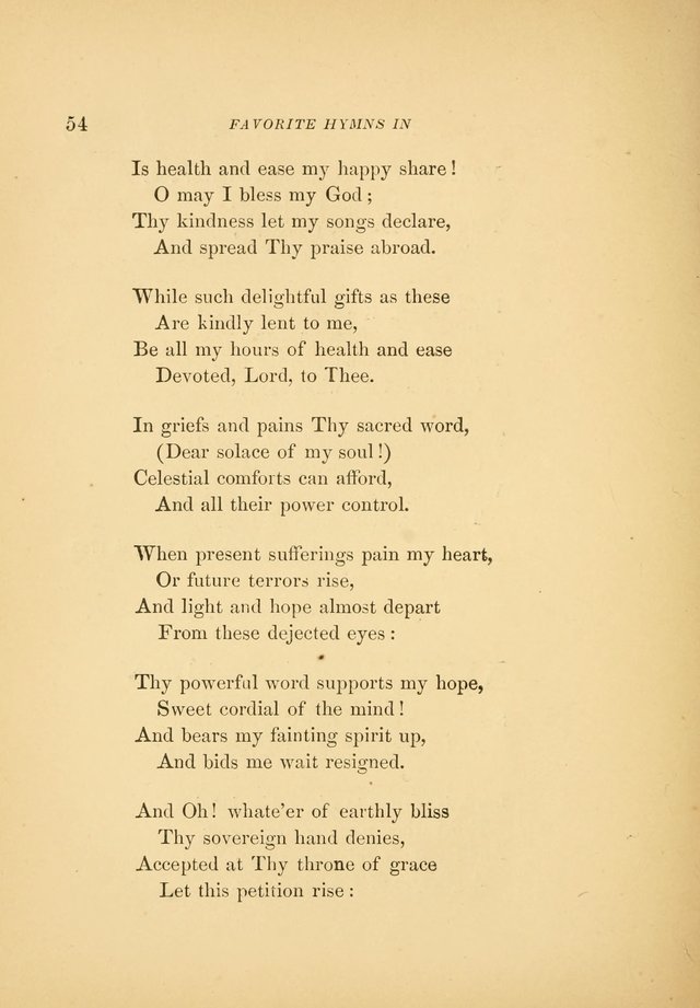 Favorite Hymns: in their original form page 54