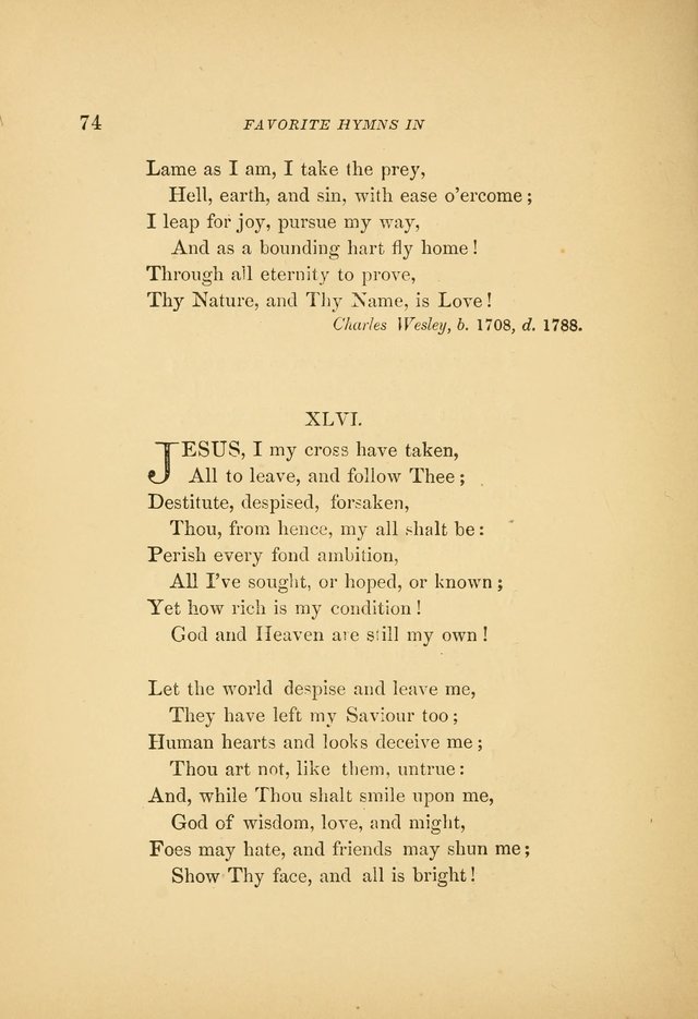Favorite Hymns: in their original form page 74