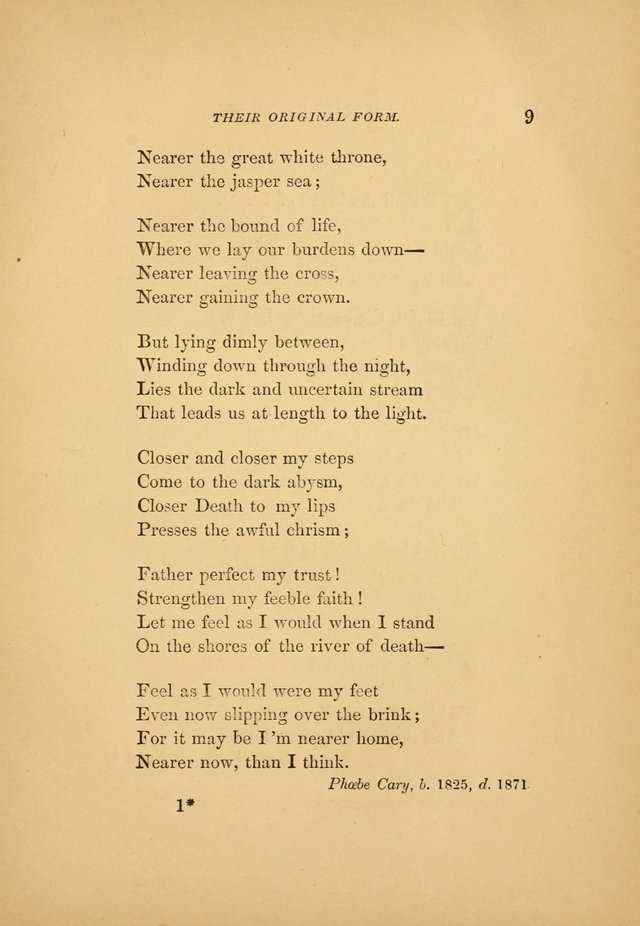 Favorite Hymns: in their original form page 9
