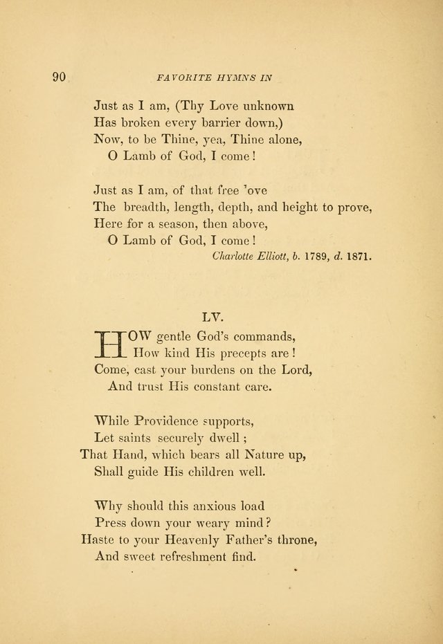 Favorite Hymns: in their original form page 90