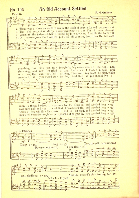 Favorite Songs and Hymns: a complete church hymnal page 107