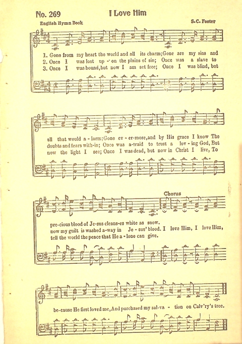 Favorite Songs and Hymns: a complete church hymnal page 262
