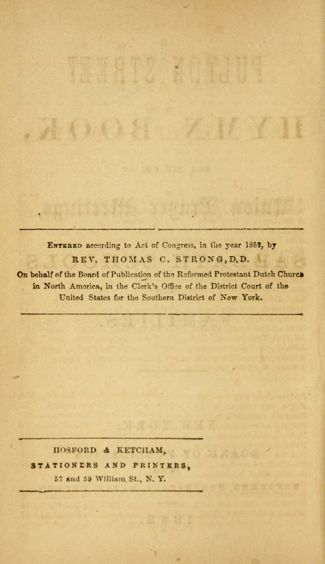 Fulton Street Hymn Book, for the use of union prayer meetings, Sabbath schools and families page 9