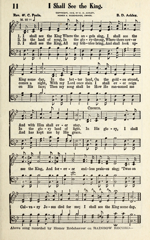 Favorite Selections from Victorious Service Songs: Designed for Conventions and Other Special Occasions page 11