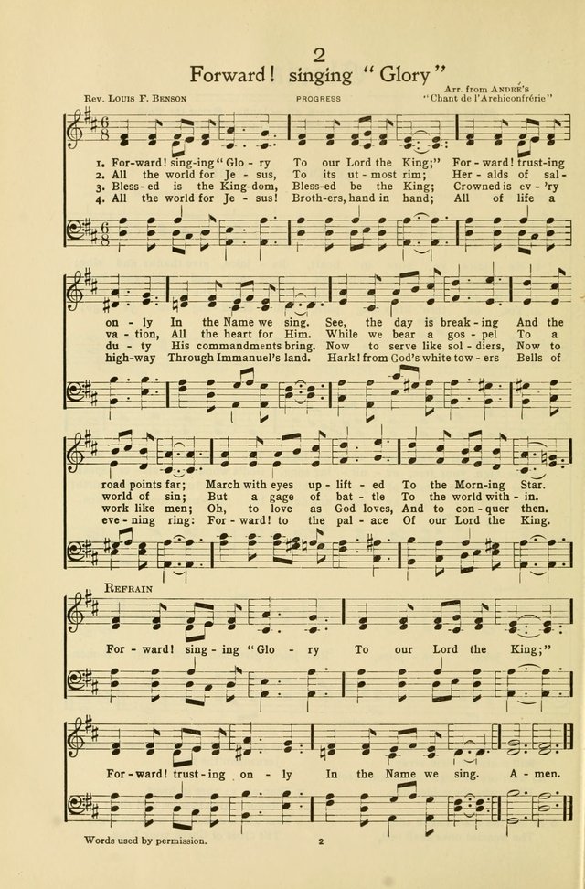 Gloria: a hymnal for use in Sunday schools, young people