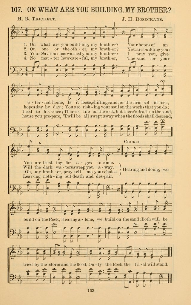 The Gospel Call: choice songs for revivals, Sunday-schools and the church page 103