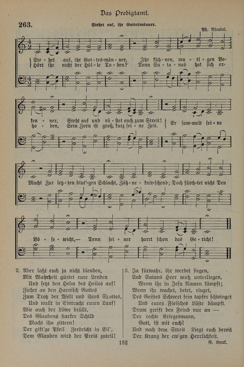 Gesangbuch der Evangelischen Gemeinschaft: für öffentlichen und häuslichen Gottesdient page 182