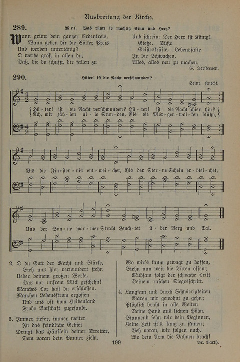 Gesangbuch der Evangelischen Gemeinschaft: für öffentlichen und häuslichen Gottesdient page 199