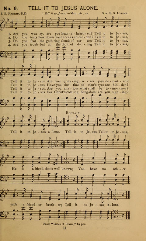Glad Hallelujahs: replete with sacred songs page 11