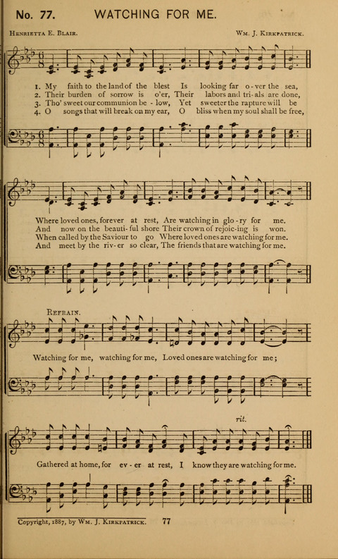 Glad Hallelujahs: replete with sacred songs page 77