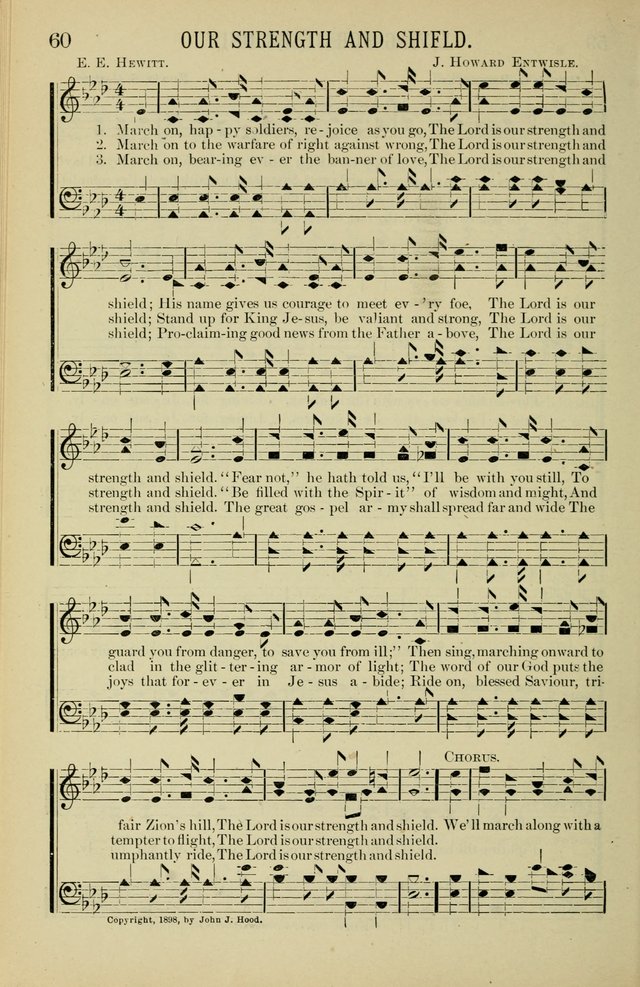 Gospel Hosannas: A Choice Collection of Hymns and Tunes for use in Evangelistic, Brotherhood and Mission Meetings, Sunday School, Etc. page 60