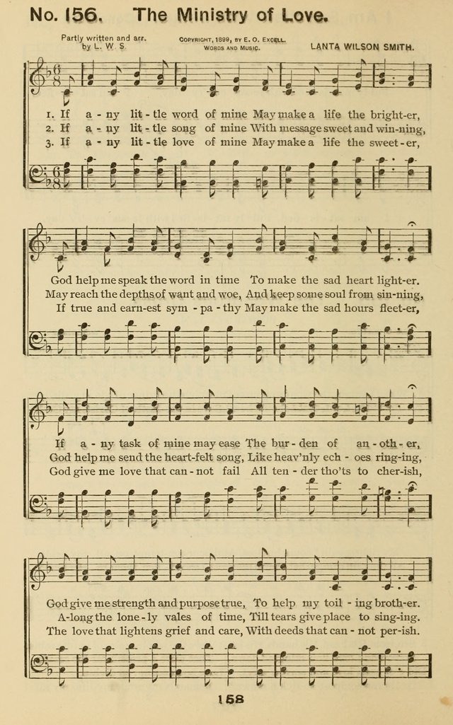 The Gospel Hymnal: for Sunday school and church work page 158