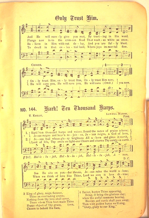 Glad Hosannas: a winnowed collection of new and old songs for Christian work and worship page 145