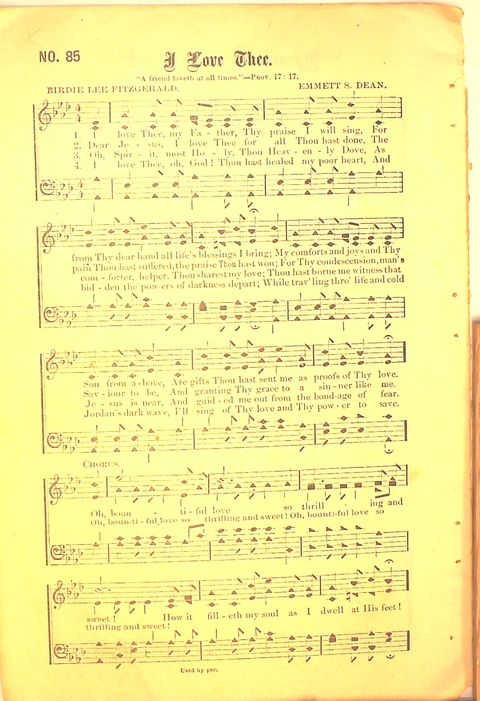 Glad Hosannas: a winnowed collection of new and old songs for Christian work and worship page 96