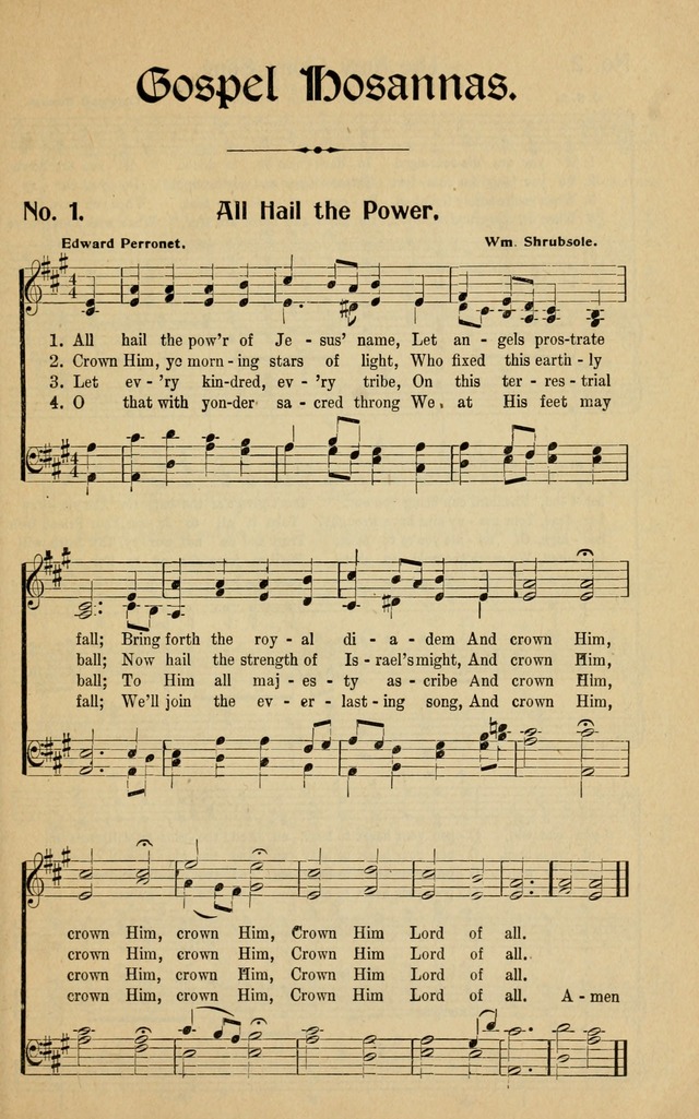 Gospel Hosannas: for church and Sabbath school, young people