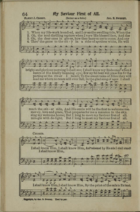 Greatest Hymns: for use in the churches, evangelistic services, Sabbath schools, young people