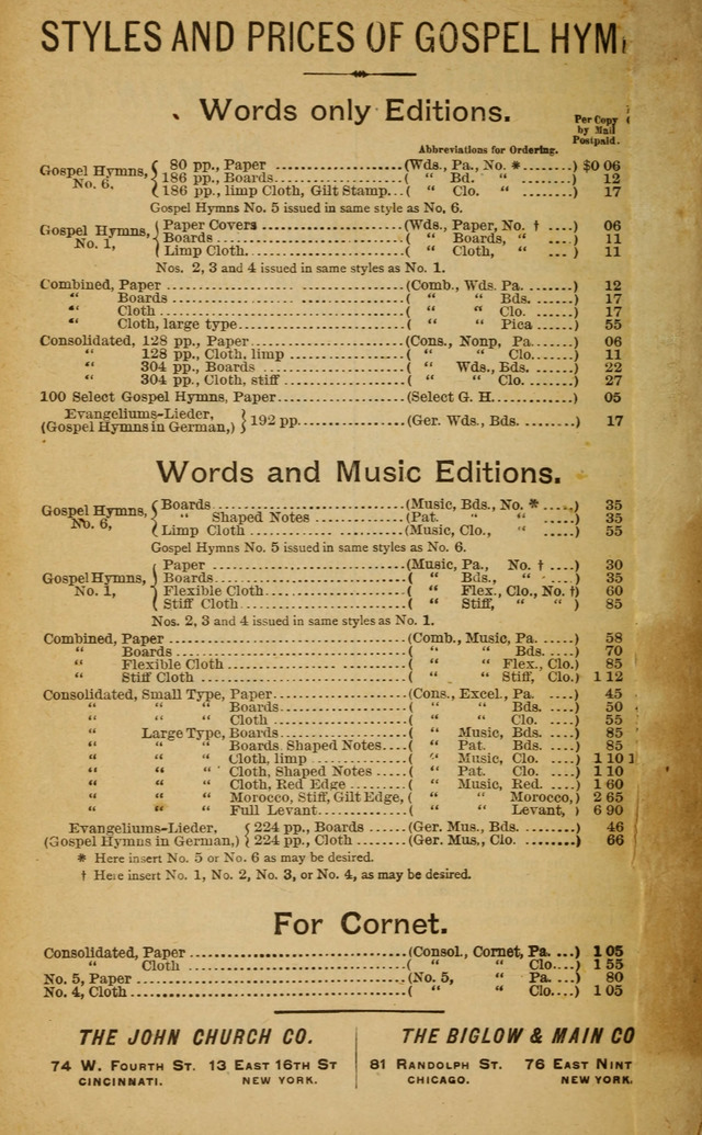 Gospel Hymns No. 6 page 206