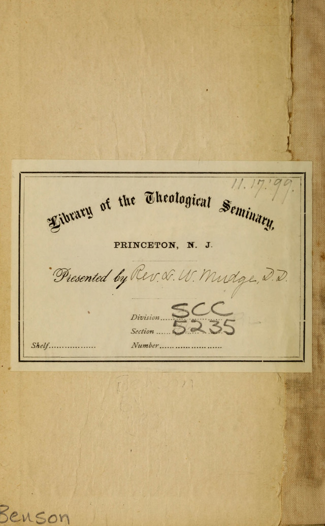 Gospel Hymns No. 6 page i