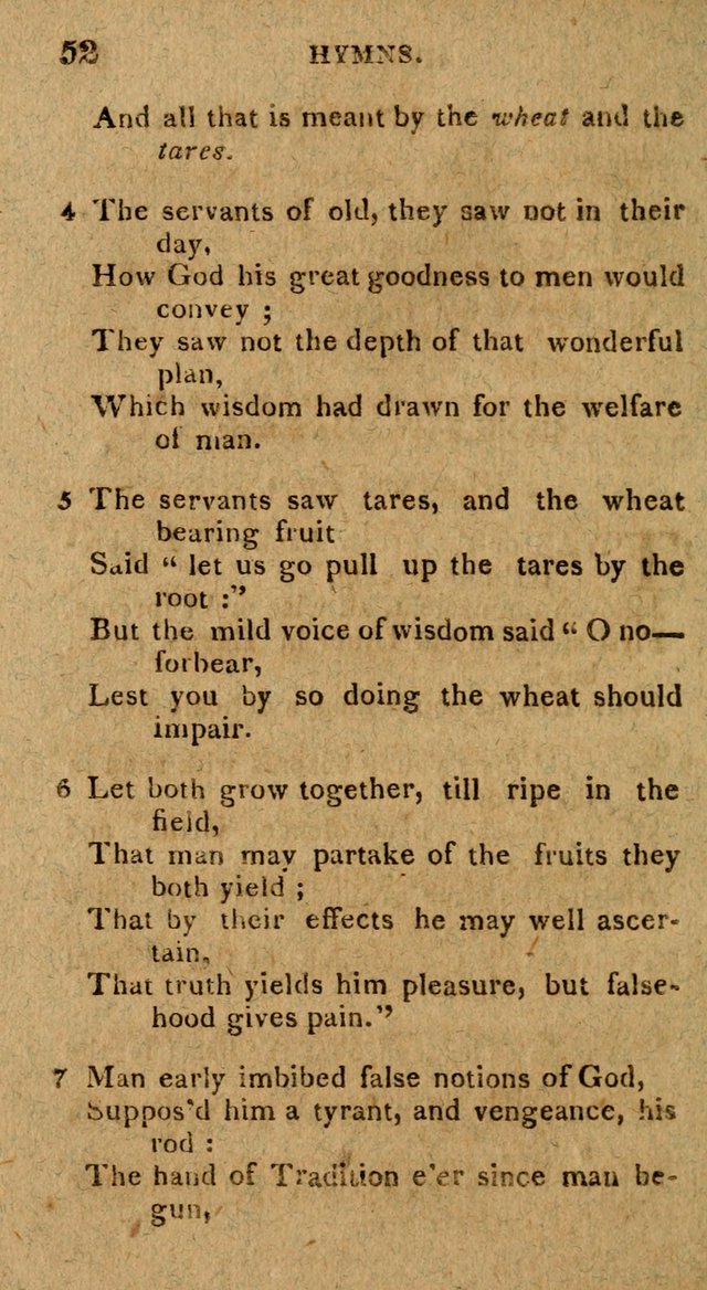 The Gospel Hymn Book: being a selection of hymns, composed by different authors designed for the use of the church universal and adapted to public and private devotion page 52