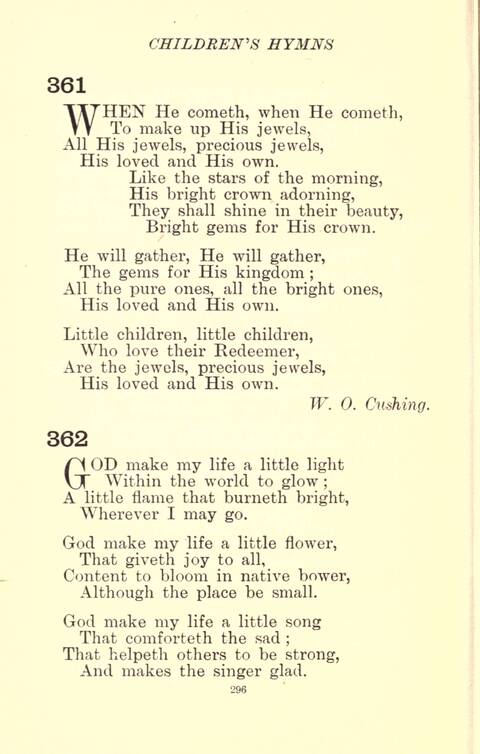 The Golden Hymn Book page 296