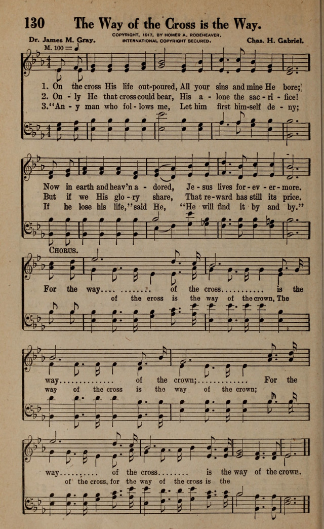 Gospel Hymns and Songs: for the Church, Sunday School and Evangelistic Services page 130