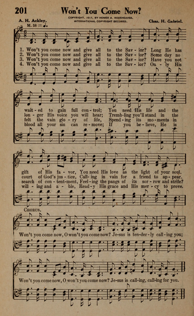 Gospel Hymns and Songs: for the Church, Sunday School and Evangelistic Services page 206
