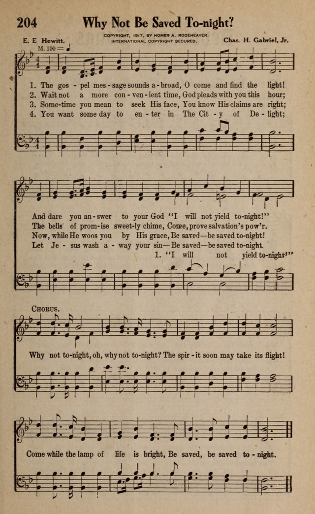 Gospel Hymns and Songs: for the Church, Sunday School and Evangelistic Services page 209