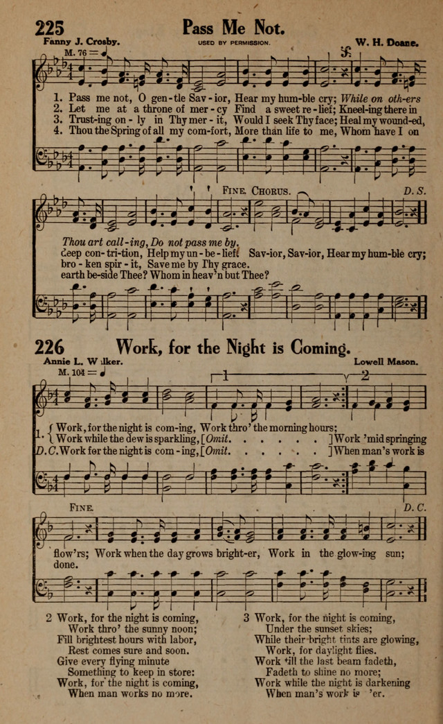 Gospel Hymns and Songs: for the Church, Sunday School and Evangelistic Services page 222
